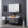 Modern Square Washroom Countertop Sink with Diamond Shaped Crystal Glass Wash Basin