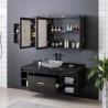 Modern Countertop Bathroom Sink with Transparent Square Glass Wash Basin