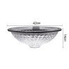 Silver Crystal Glass Wash Basin Modern Round Bathroom Washroom Countertop Sink