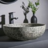 Industrial Style Crackle Balcony Wash Basin Vintage Ceramic Bathroom Basin