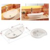 Ceramic Wash Basin Lavatory Countertop Basin with a Distinctive Shape