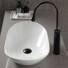 Ingot Shaped Ceramic Wash Basin Simple Style Bathroom Lavatory Countertop Basin