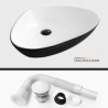 Nordic Ceramic Wash Basin in Triangle Shape for Home Countertop