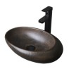 Oval Ceramic Wash Basin Vintage Style Home Counter Top Basin