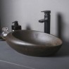 Oval Ceramic Wash Basin Vintage Style Home Counter Top Basin