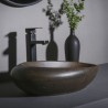 Oval Ceramic Wash Basin Vintage Style Home Counter Top Basin