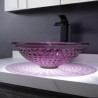 Round Glass Wash Basin Bathroom Countertop Sink Coloring