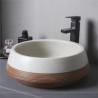 Ceramic Bathroom Wash Basin Circular Home Wash Basin Postmodern