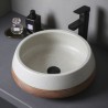 Ceramic Bathroom Wash Basin Circular Home Wash Basin Postmodern