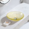 Bathroom Round Kids Basin Countertop Basin 30cm Tempered Glass Wash Basin