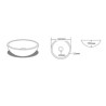 Bathroom Round Kids Basin Countertop Basin 30cm Tempered Glass Wash Basin