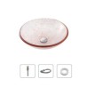 Bathroom Kids Countertop Basin 30cm Circular Tempered Glass Wash Basin