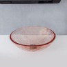 Bathroom Kids Countertop Basin 30cm Circular Tempered Glass Wash Basin