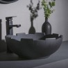 Balcony Bathroom Black Industrial Style Ceramic Wash Basin Creative Art Basin