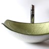 Tempered Glass Vessel Modern Fashion Sink (Faucet Not Included)