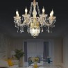 Bedroom Living Room Large Crystal Chandelier European Classic Pendant Light