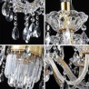 Bedroom Living Room Large Crystal Chandelier European Classic Pendant Light