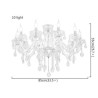 Dining Room Bedroom Elegant Crystal Chandelier European Style Glass Pendant Light