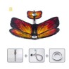 Bathroom Kids Countertop Waterfall Sink Tap Butterfly Sink and Faucet Set