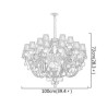 Bedroom Living Room Study Luxury European Style Crystal Chandelier Black Pendant Light