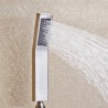 Brushed Nickel Curved Handheld Shower Head Single Function Handheld Shower Head