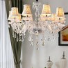 Dining Room Bedroom Living Room Elegant Modern Crystal Chandelier Transparent Pendant Light