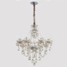 Luxury European Living Room Dining Room Bedroom Crystal Chandelier Cognac Ceiling Light