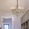 Luxury European Living Room Dining Room Bedroom Crystal Chandelier Cognac Ceiling Light