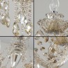 Luxury European Living Room Dining Room Bedroom Crystal Chandelier Cognac Ceiling Light