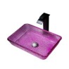 Above Counter Bathroom Wash Basin Square Crystal