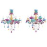 Bedroom Living Room Children Room European Colorful Crystal Chandelier Macaron Pendant Light