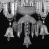 Bedroom Living Room Study Classic European Crystal Chandelier Ring Bells Pendant Light