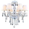 Unique White Jade Pendant Light Bedroom Living Room European Crystal Chandelier