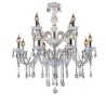 Unique European White Jade Pendant Light Living Room Bedroom Large Crystal Chandelier