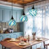 Decorative Cluster Lamp Living Room Kitchen Lattice Colorful Shell Pendant Light