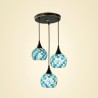 Decorative Cluster Lamp Living Room Kitchen Lattice Colorful Shell Pendant Light