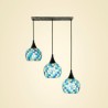 Decorative Cluster Lamp Living Room Kitchen Lattice Colorful Shell Pendant Light