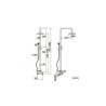 Bathroom Antique Rain Mixer Shower System with Hand Sprayer Shower Set