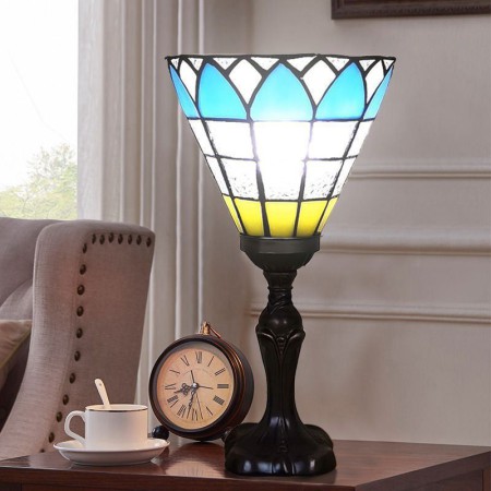 Colored Glass European Table Lamp For Living Room Dining Room