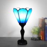 Mediterranean Style Glass Table Lamp For Restaurant Bar Cafe Vintage Desk Lamp