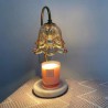 Melting Wax Table Lamp with Marble Base Luxury Aromatherapy Lamp