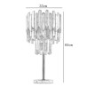 For Bedroom, Modern Bedside Crystal Table Lamp With Marble Base