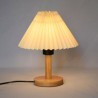 Vintage Nightstand Reading Lamp For Bedroom Living Room Office Modern Bedside Lamp Wood Texture