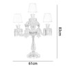 Modern Luxurious Candelabra Table Lamp 3 Light K9 Crystal Table Lamp For Bedroom