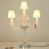 Modern Luxurious Candelabra Table Lamp 3 Light K9 Crystal Table Lamp For Bedroom