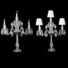 Modern Luxurious Candelabra Table Lamp 3 Light K9 Crystal Table Lamp For Bedroom