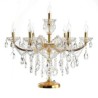 Gold Desk Lamp With Elegant Crystal Shade Hotel Gorgeous Bedside Crystal Table Lamp