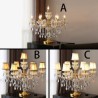 Gold Desk Lamp With Elegant Crystal Shade Hotel Gorgeous Bedside Crystal Table Lamp