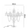 For Bedroom, Elegant Modern Crystal Chandelier Nightstand Table Lamp