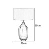 American Style Desk Lamp Living Room Bedroom Crystal Colored Glaze Table Lamp